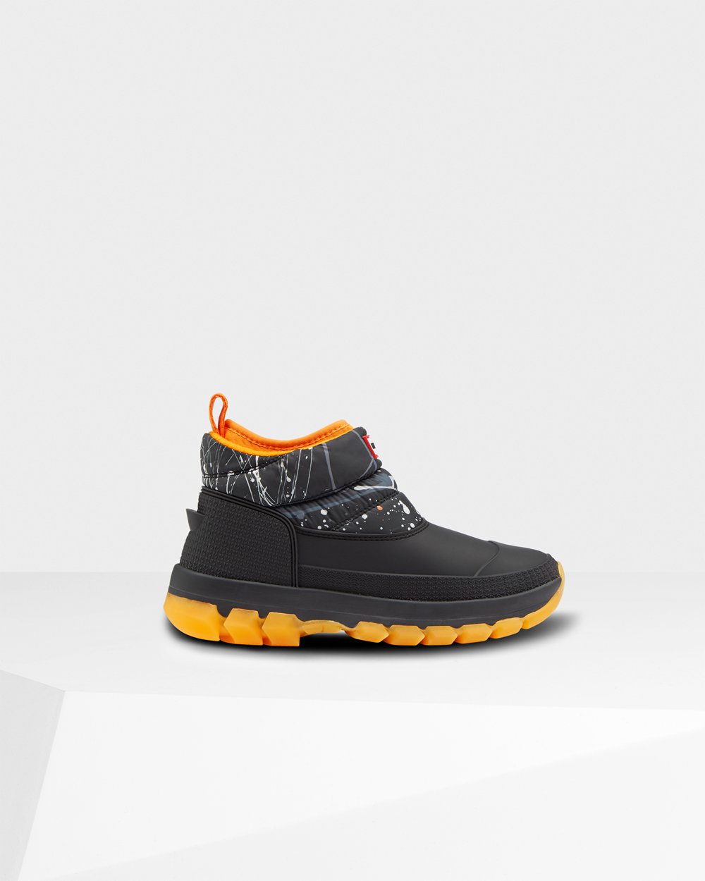Botas De Neve Hunter Feminina Cinzentas Pretas - Original Printed Insulated Ankle - 87WDXKGSI